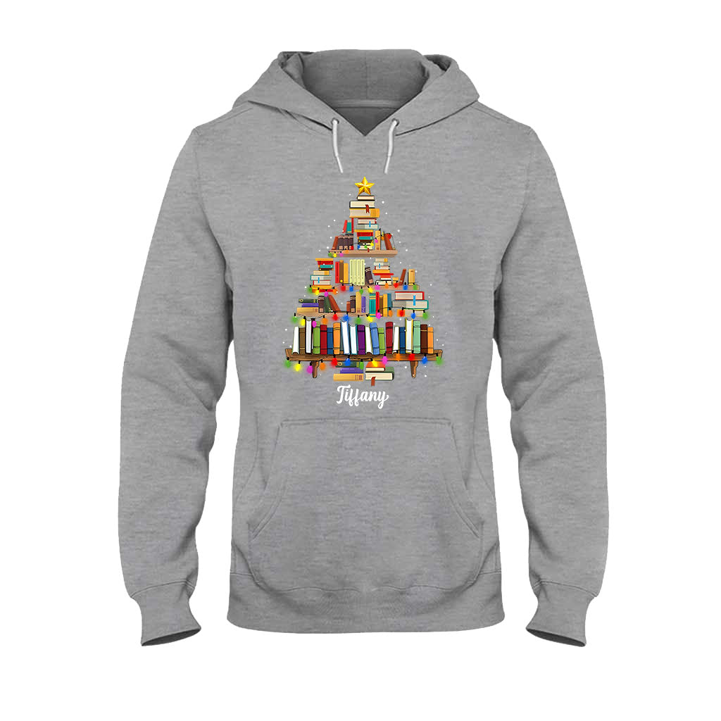 Books Christmas Tree - Personalized Book T-shirt And Hoodie