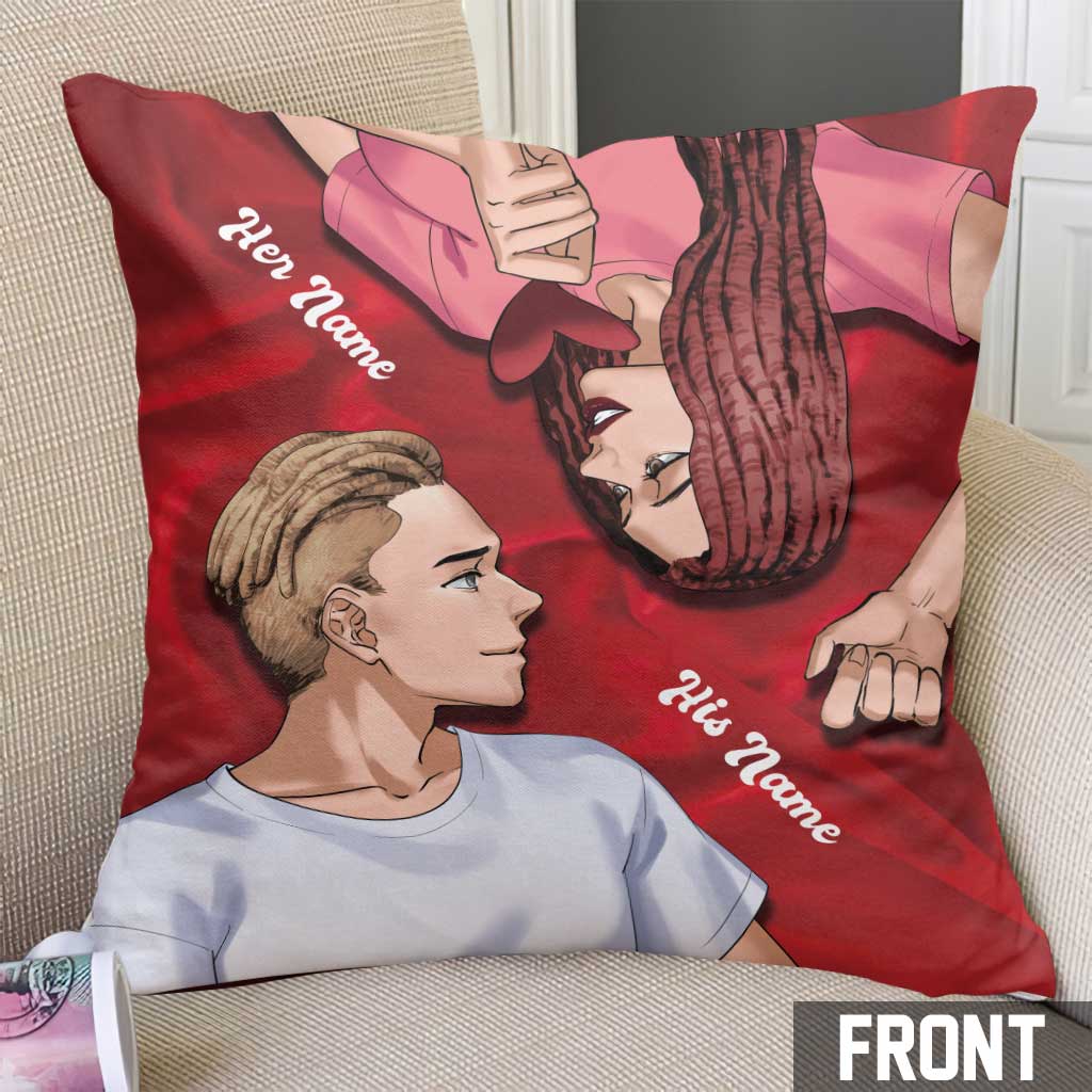 You're My Happy Place - Personalized Couple Throw Pillow