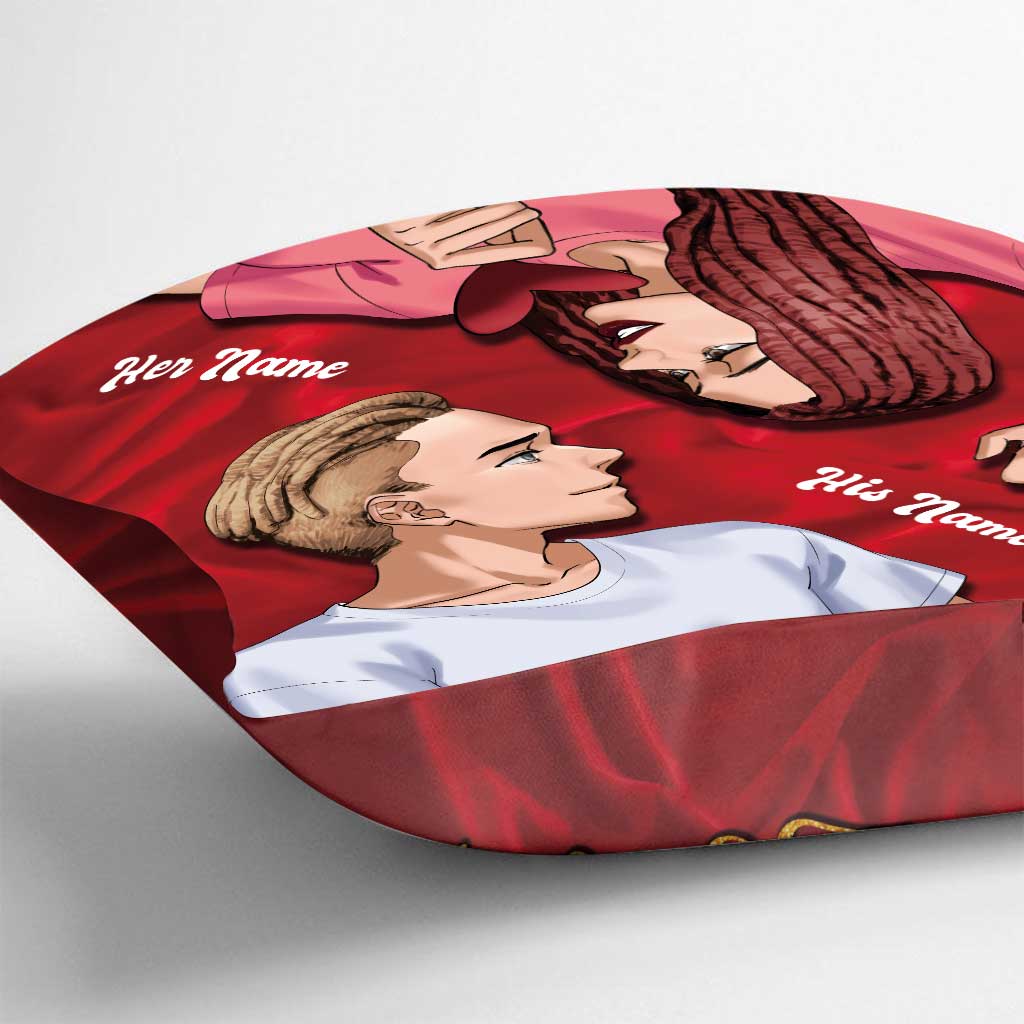 You're My Happy Place - Personalized Couple Throw Pillow