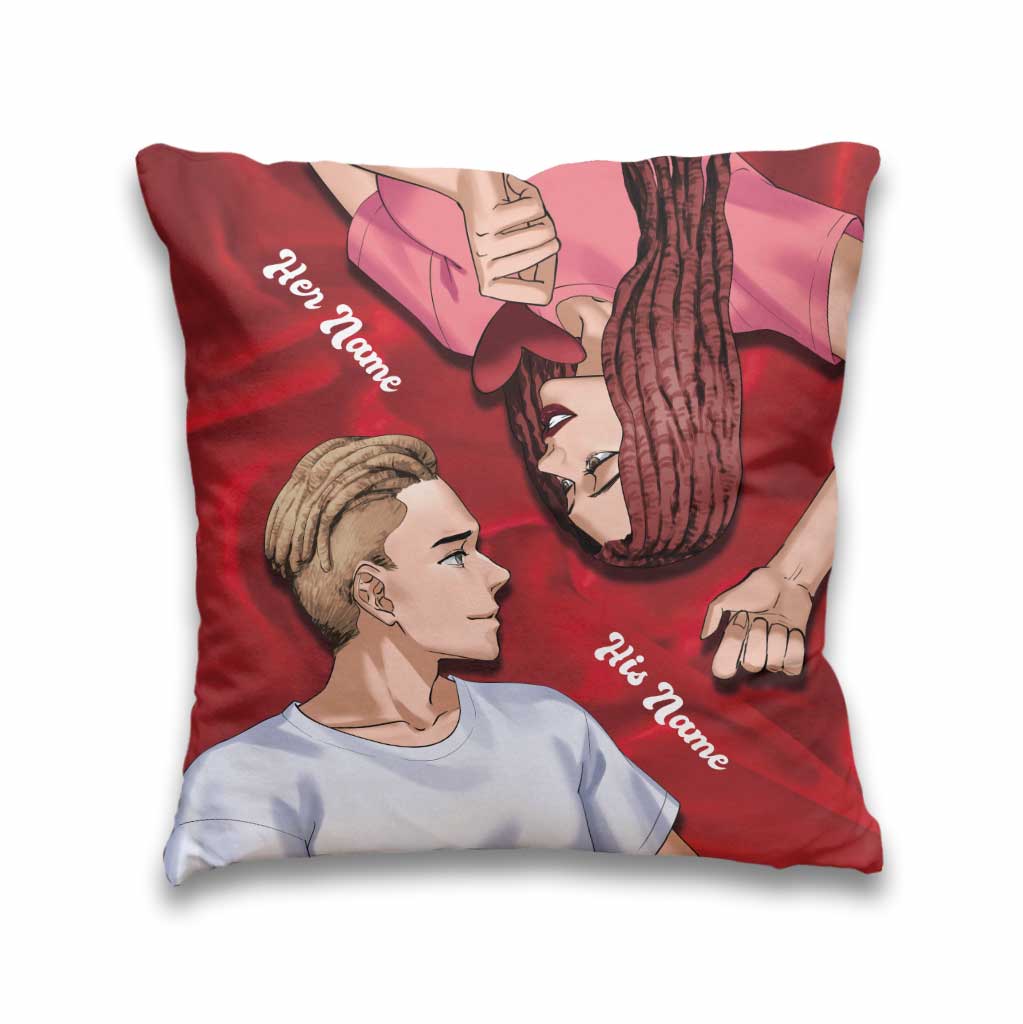 You're My Happy Place - Personalized Couple Throw Pillow