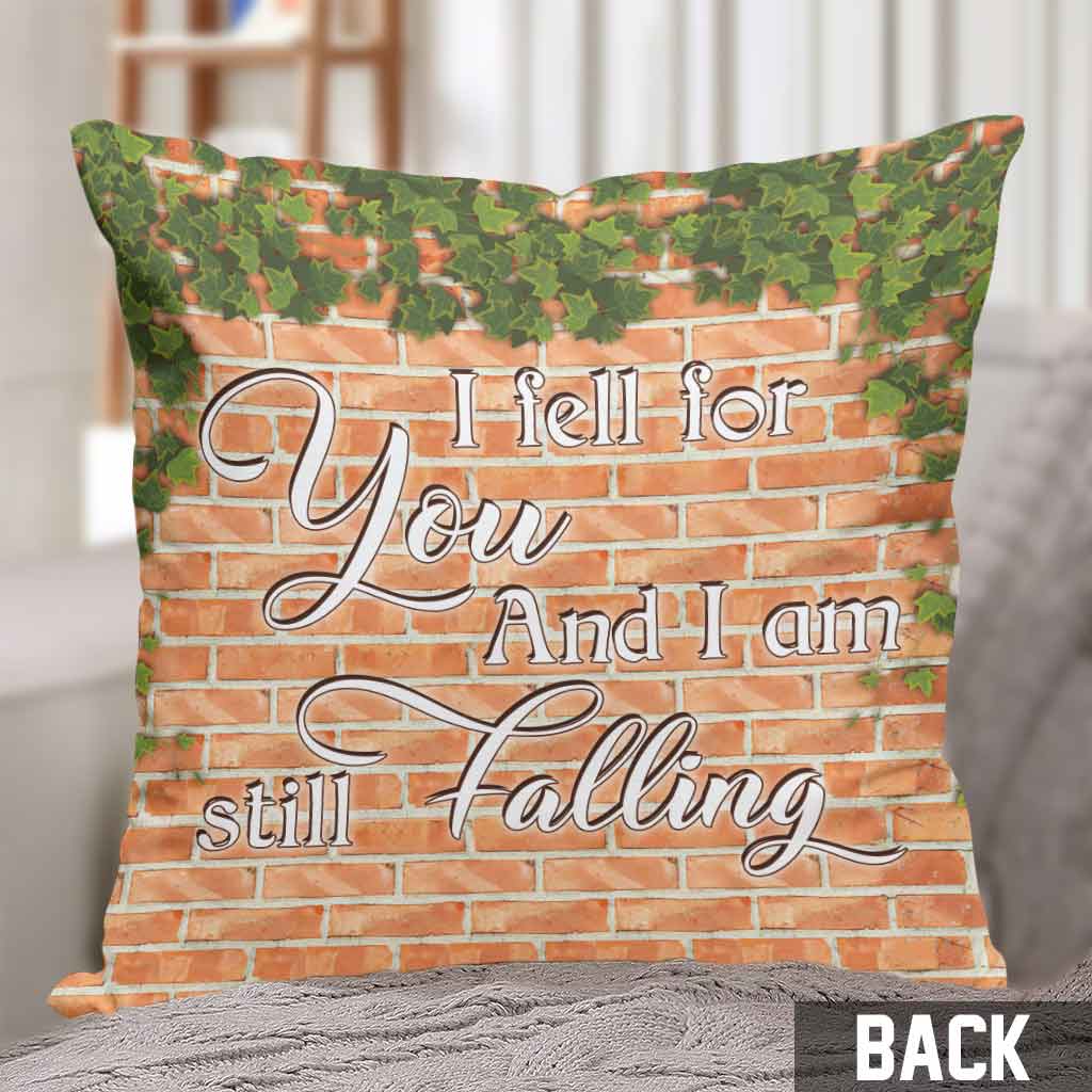 I Fell For You - Personalized Couple Throw Pillow