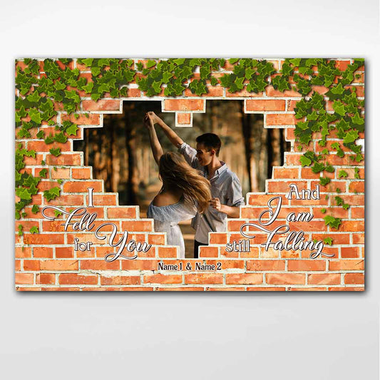 I Fell For You - Personalized Couple Poster