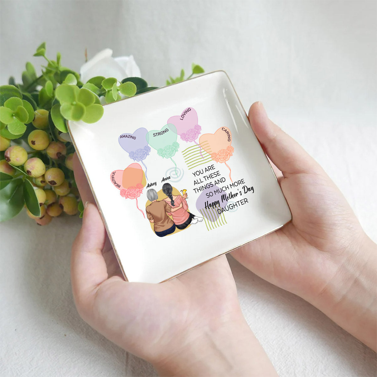 You Are All The Things - Personalized Daughter Jewelry Dish