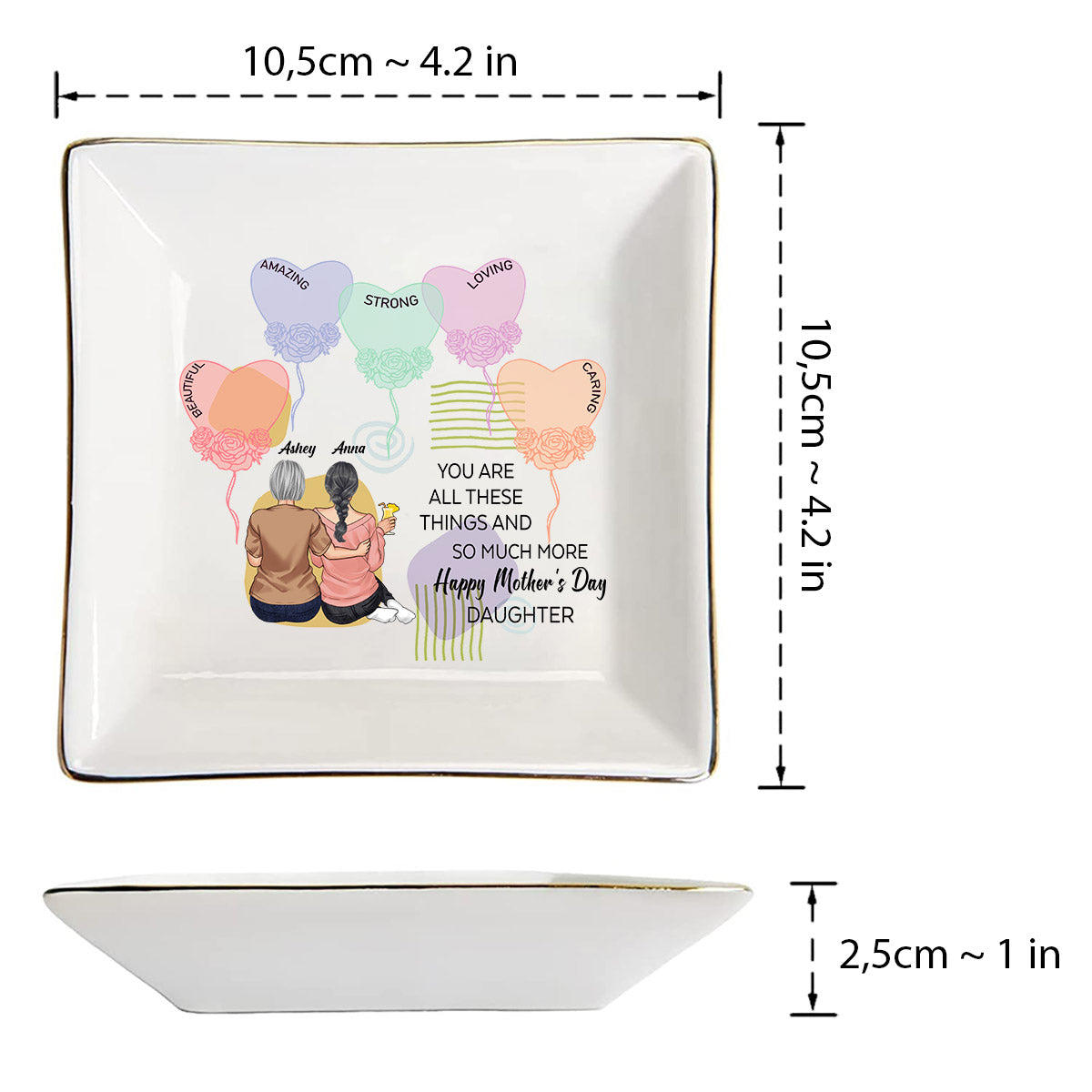 You Are All The Things - Personalized Daughter Jewelry Dish