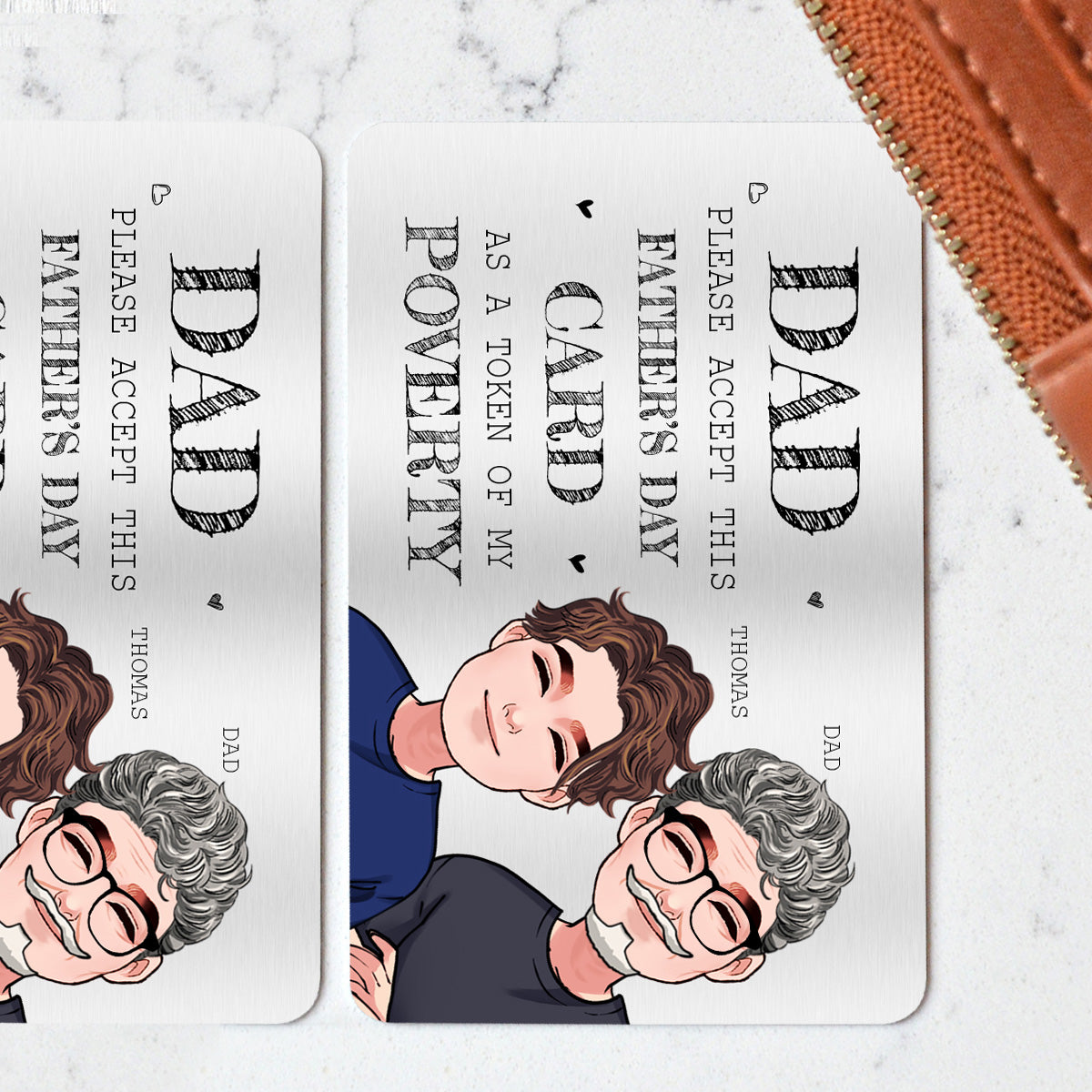 Please Accept This - Personalized Father Wallet Insert Card