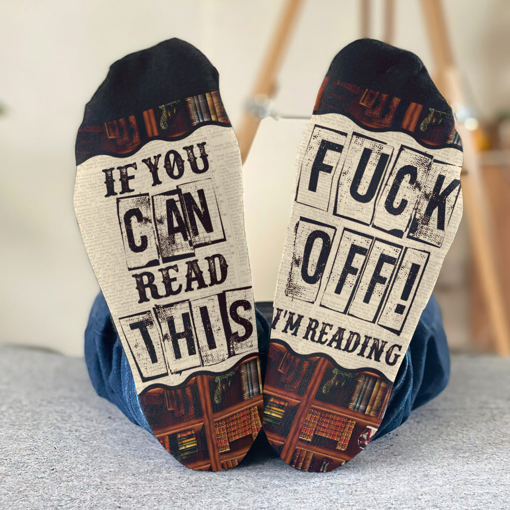 If You Can Read This - Personalized Book Socks