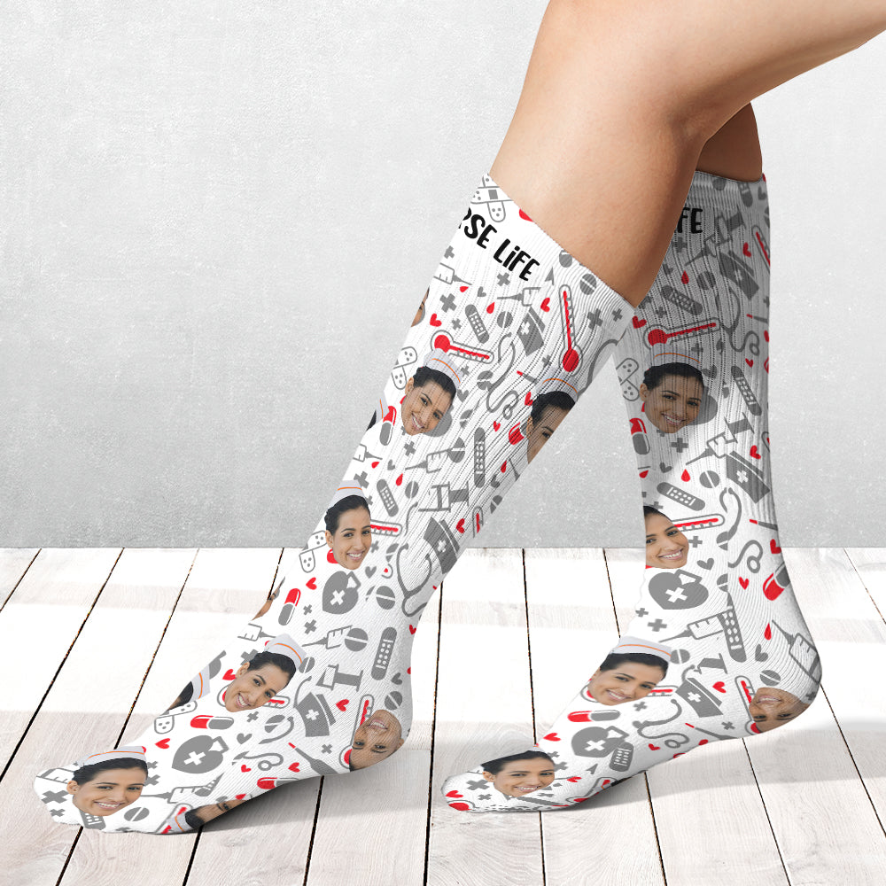 Nurse Life – Personalisierte Krankenschwestersocken