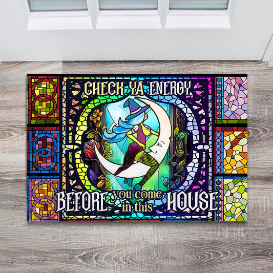 Check Your Energy - Witch Doormat