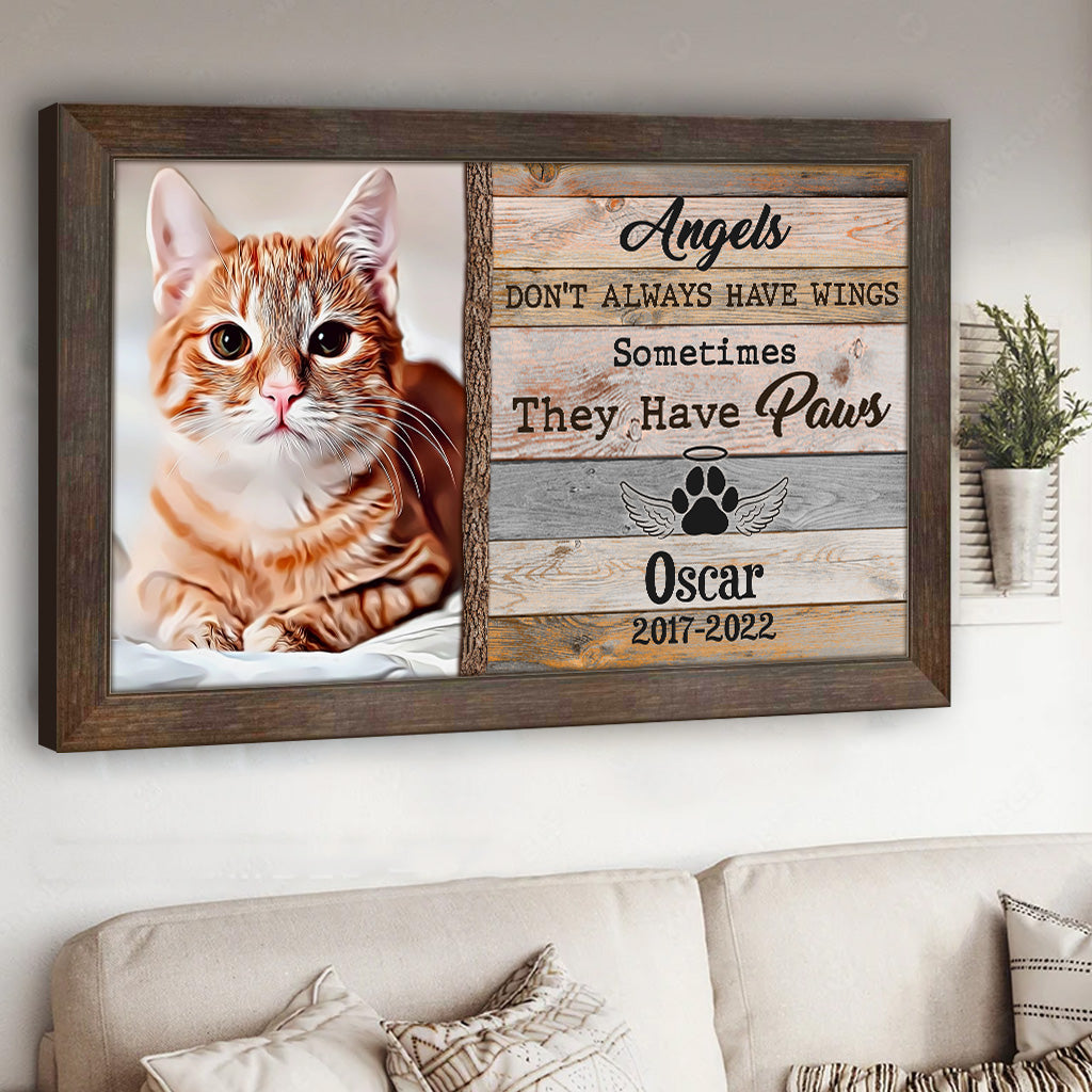 Les anges n'ont pas toujours d'ailes - Toile et affiche personnalisées pour chiens