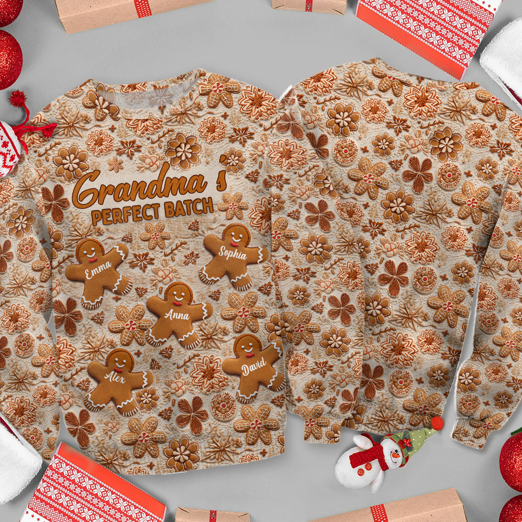 Omas perfektes Geschenk – Geschenk für Oma – Personalisierter hässlicher Pullover