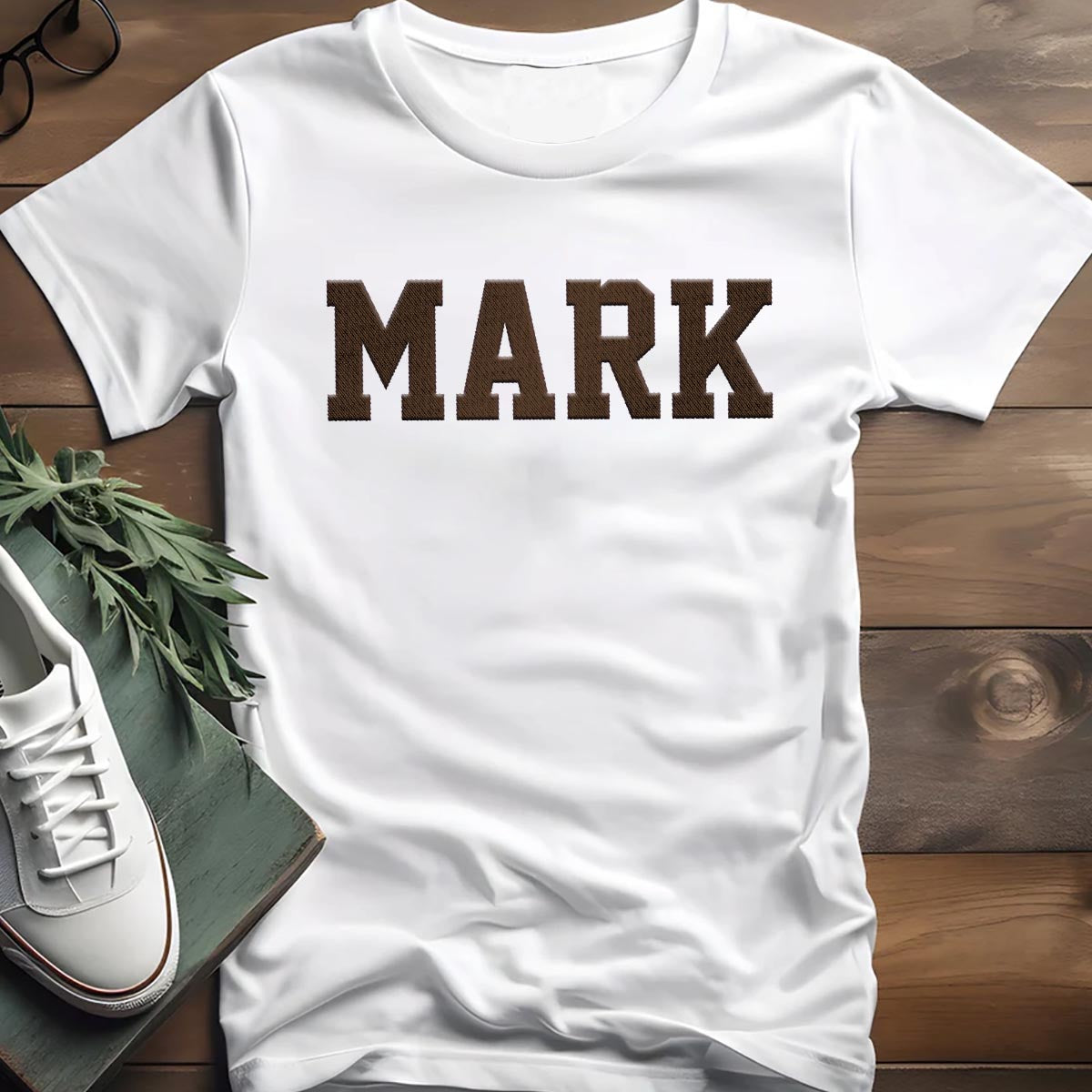 Personalisiertes T-Shirt mit Onkel-Stickerei – Individueller Name