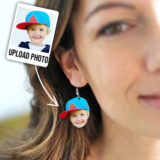 Personalized Photo Earrings - Gift for mom - Personalized Earrings