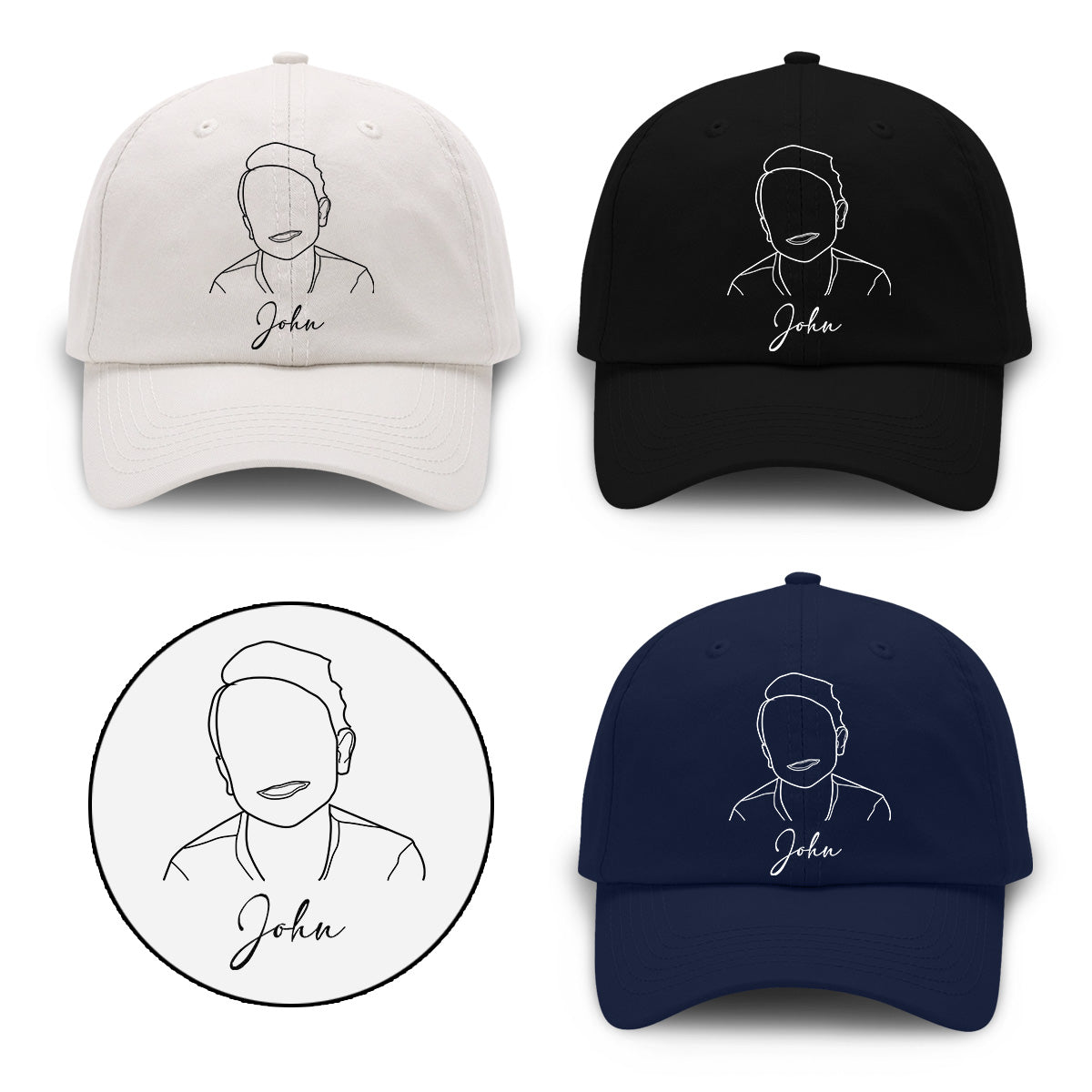 Custom Photo - Personalized Kid Embroidered Classic Cap