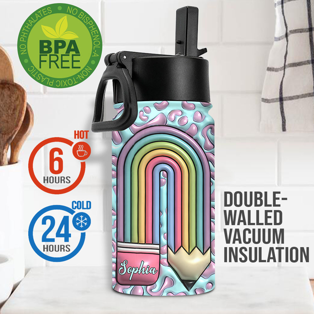 Teacher Life - Personalized Teacher Kids Water Bottle