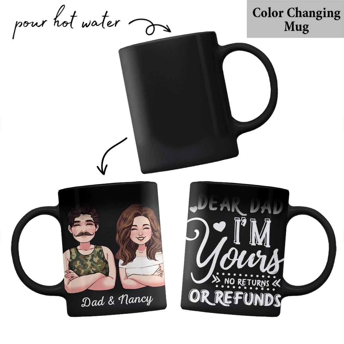 Dear Mom Dear Dad I'm Yours - Gift for mom, dad - Personalized Mug