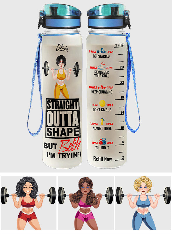 Das Leben ist besser mit Sport – Personalisierte Fitness-Wasserflasche mit Tracker