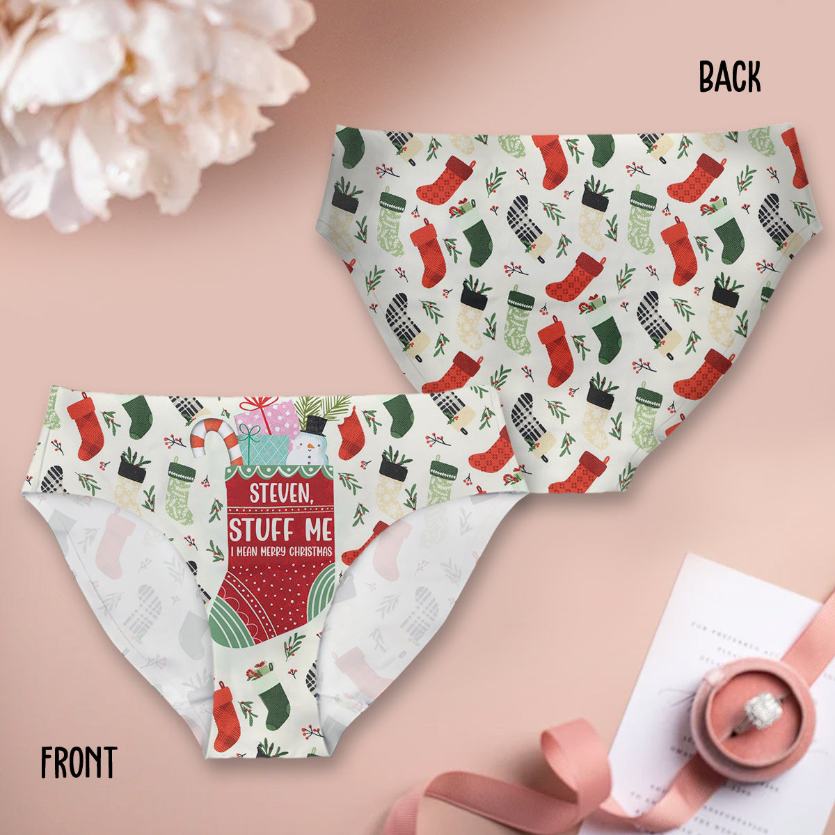 Stuff Me - Personalized Couple Women Briefs