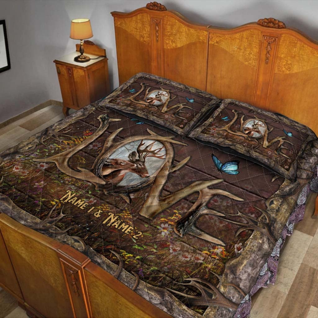 This Is Us – Personalisiertes Quilt-Set für Paare auf der Jagd