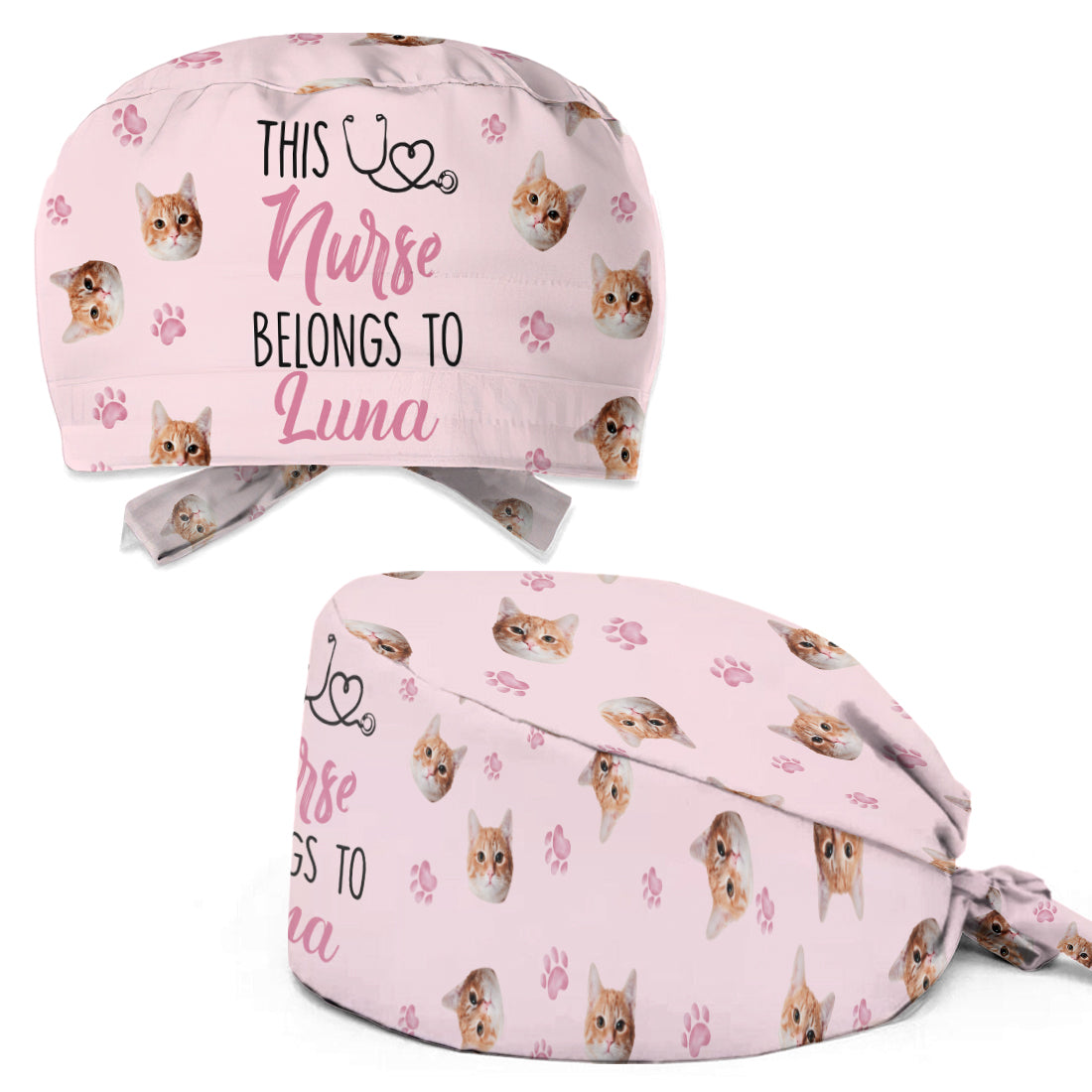 This Human Belong To - Personalized Nurse Scrub Cap