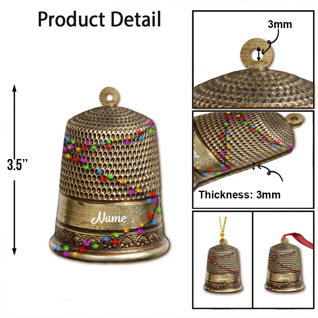 Nähzubehör-Kollektion – Personalisierter Weihnachtsschmuck zum Nähen (beidseitig bedruckt)