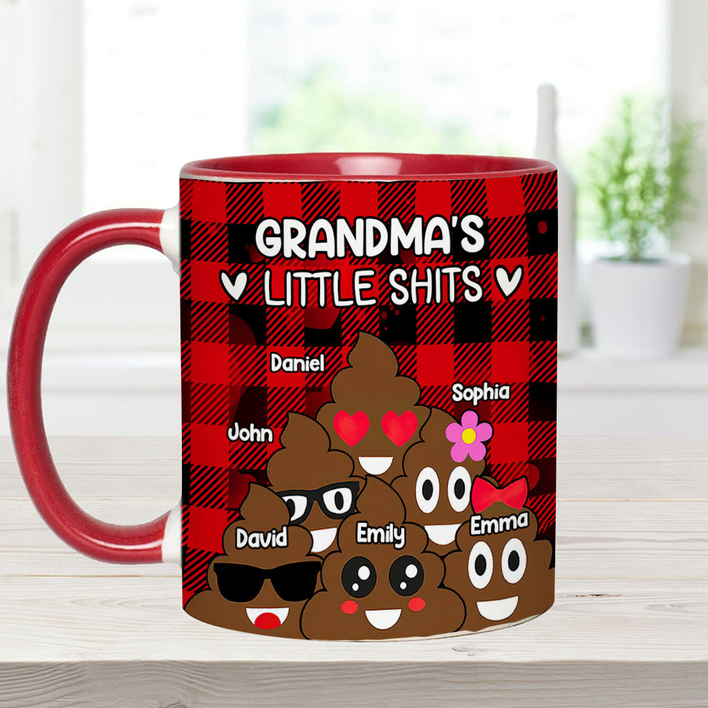 Grandma’s / Grandpa’s / Dad’s / Mom’s Little Cuties - Personalized Grandma Accent Mug