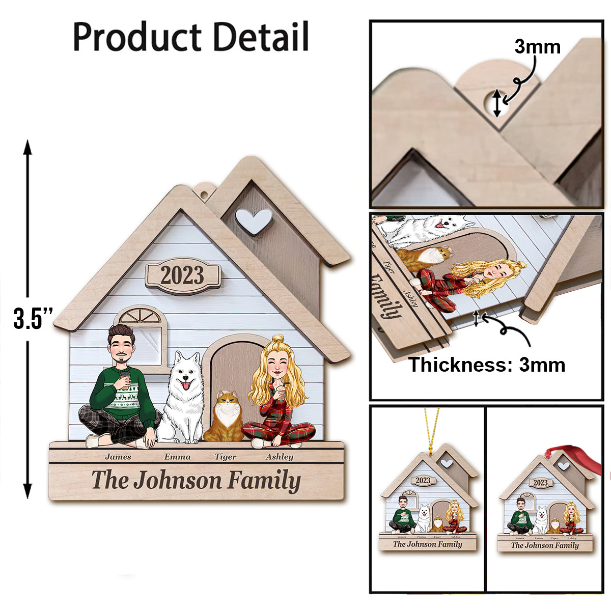 This Is Us - Personalized Husband And Wife Ornament