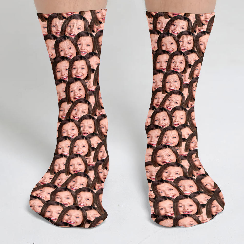 Individuell bedruckte Socken für Töchter