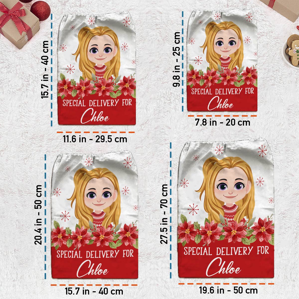 Special Delivery - Personalized Kid Drawstring Tote Bag