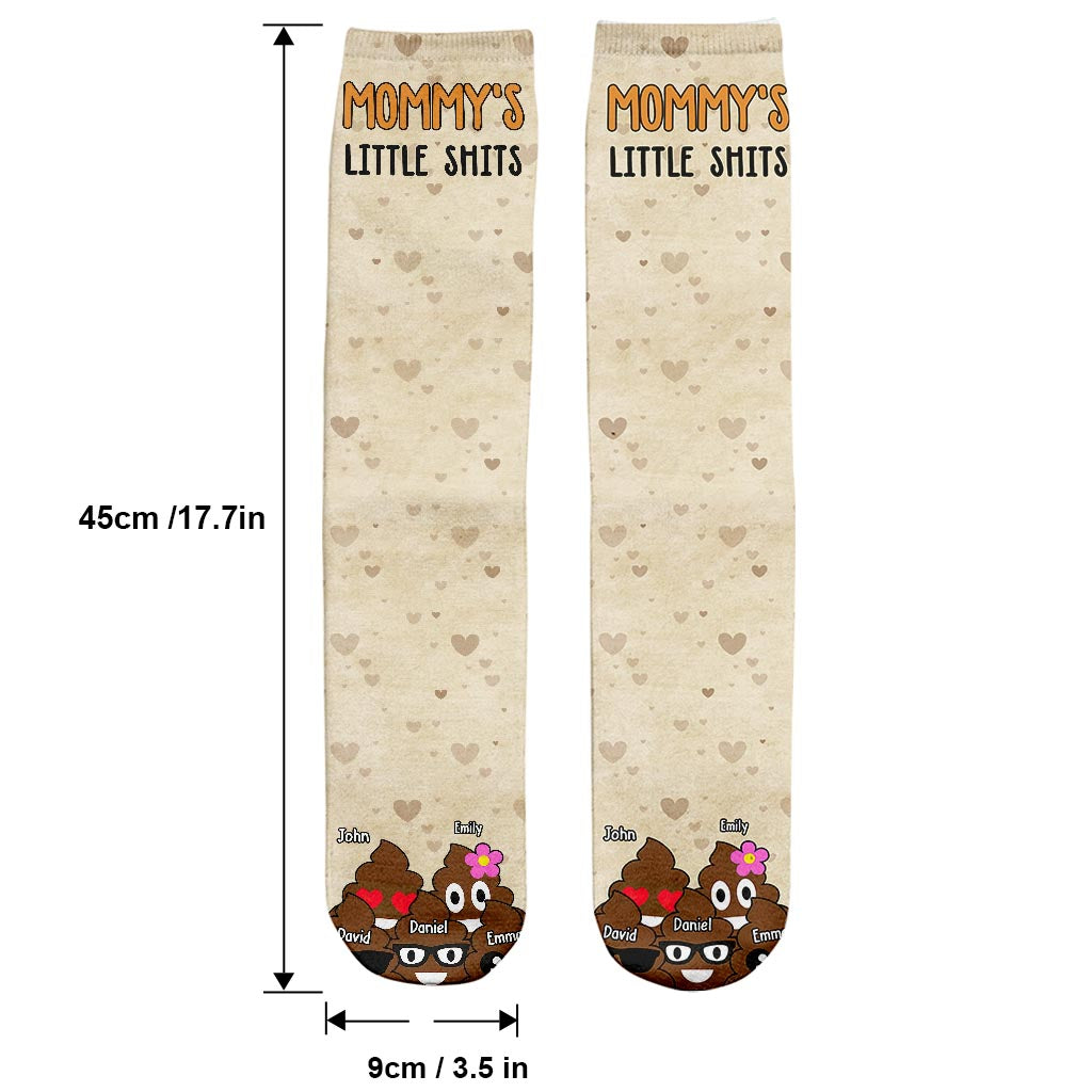 Dad's Little Cuties - Gift for dad, grandma, grandpa, mom, uncle, aunt - Personalized Socks