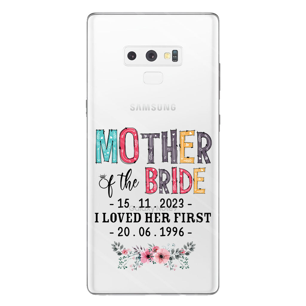 Mother Of The Bride - Personalized Mother Clear Phone Case