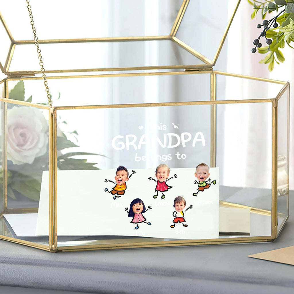 This Grandpa Belongs To - Personalized Grandpa Decal Full