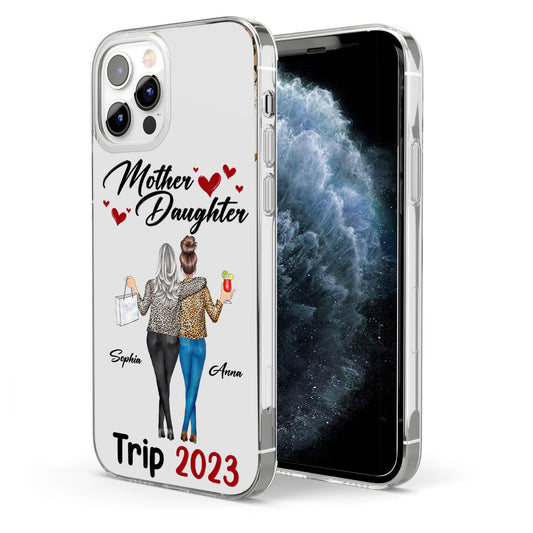 Love Horses - Personalized Mother Clear Phone Case