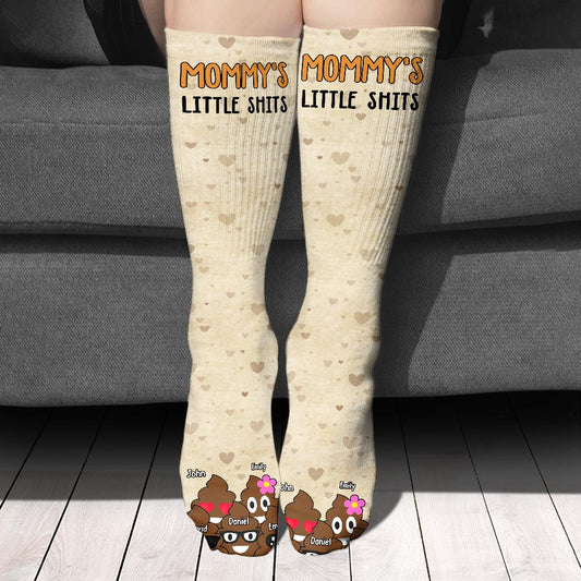 Dad's Little Cuties - Gift for dad, grandma, grandpa, mom, uncle, aunt - Personalized Socks