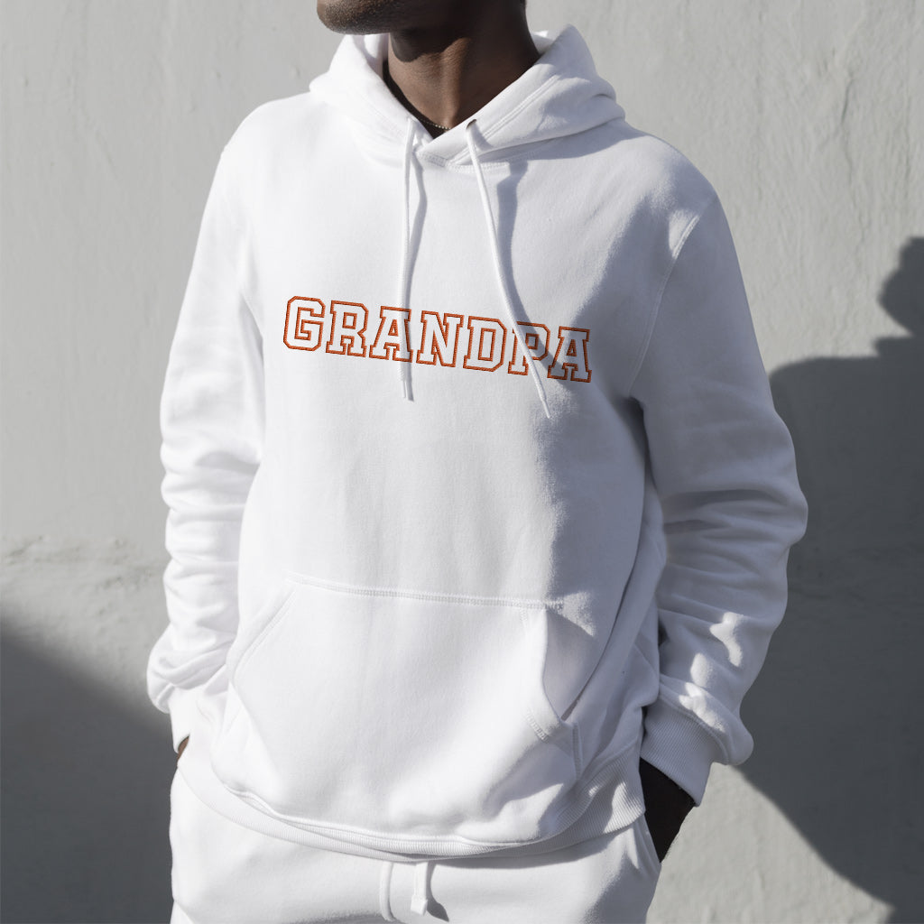 Custom Name - Personalized Grandpa Embroidered Hoodie