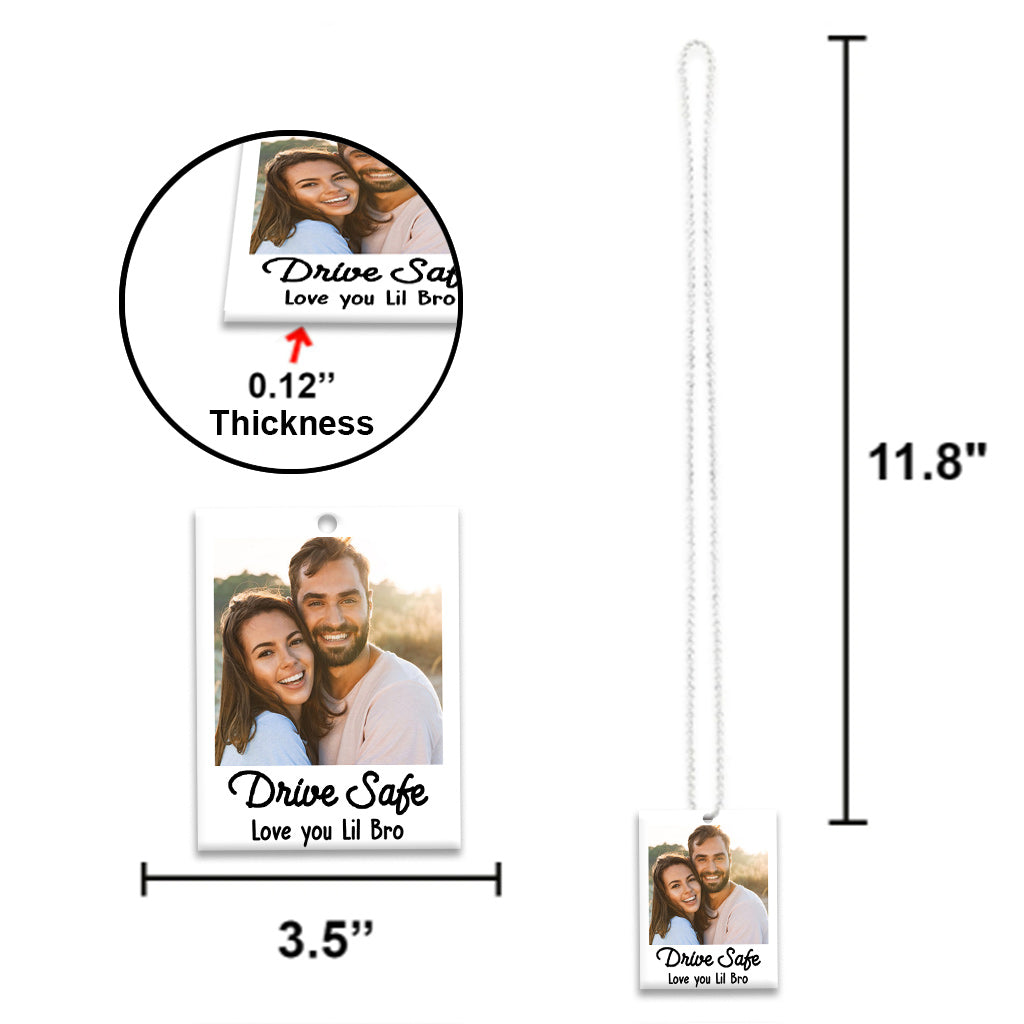 Conduisez prudemment - Ornement de voiture personnalisé pour frères et sœurs