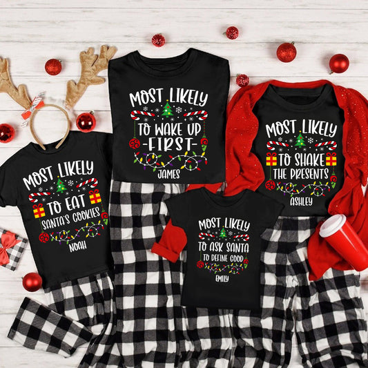 Family Christmas - Personalized Family T-shirt And Hoodie