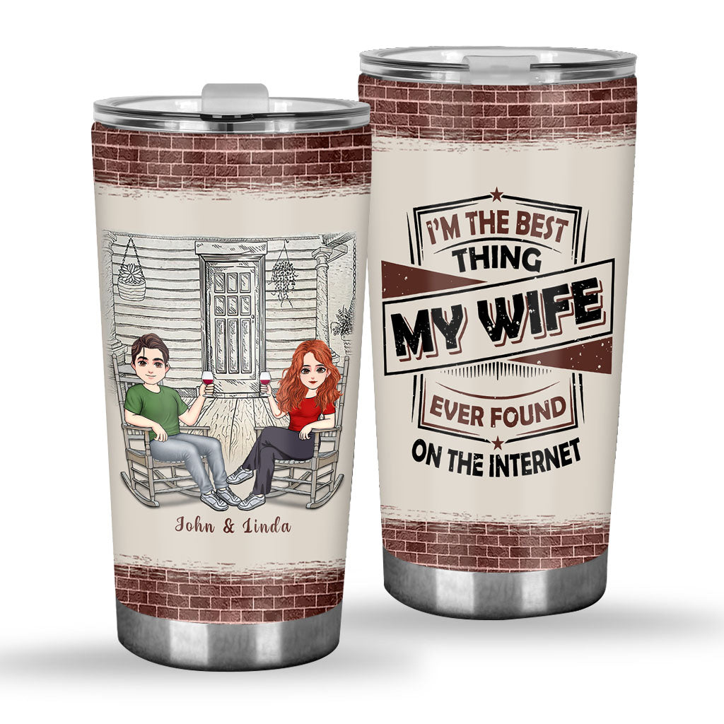 I'm The Best Thing - Personalized Couple Tumbler