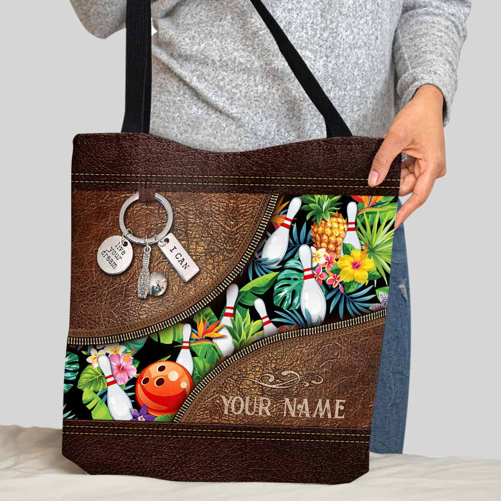 Summer Vibes - Bowling Personalized Tote Bag