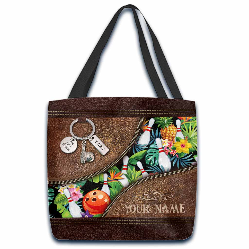 Summer Vibes - Bowling Personalized Tote Bag