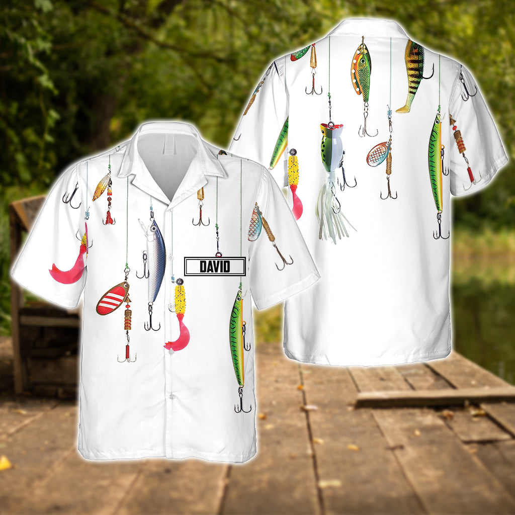 Tervis Fishing Lures - Personalized Fishing Hawaiian Shirt