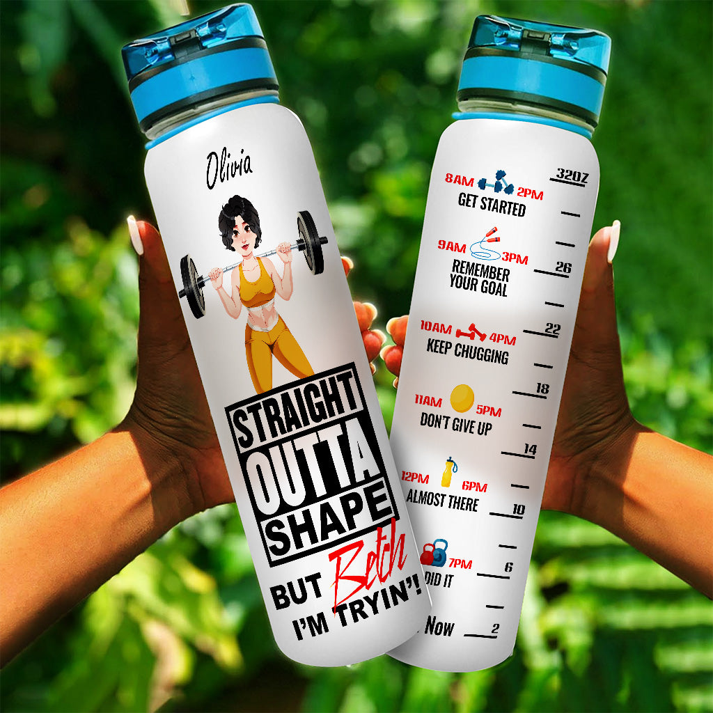 Das Leben ist besser mit Sport – Personalisierte Fitness-Wasserflasche mit Tracker