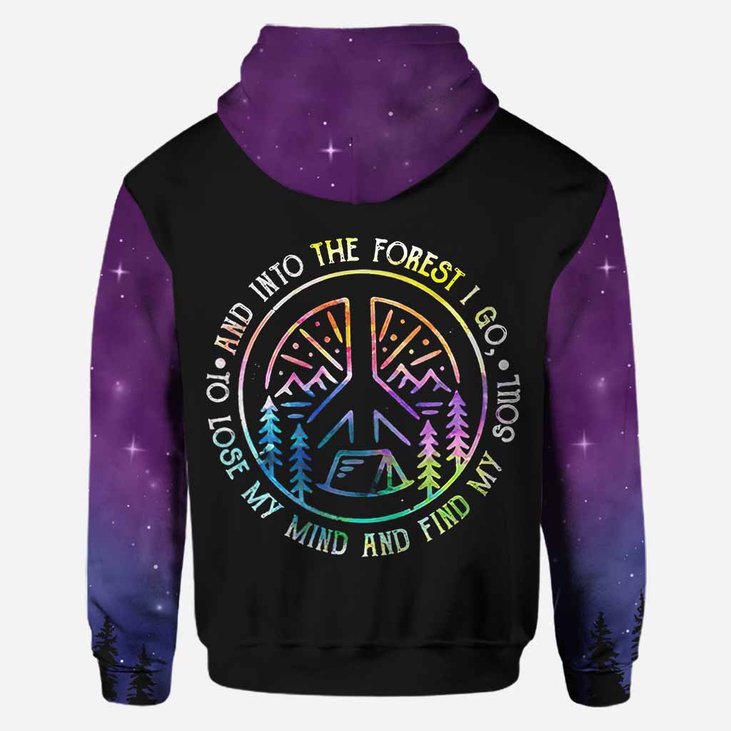 And Into The Forest I Go - Hiking All Over T-shirt and Hoodie 112021