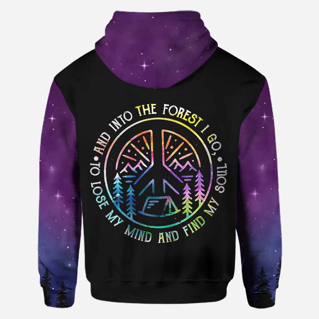 And Into The Forest I Go - Hiking All Over T-shirt and Hoodie 112021