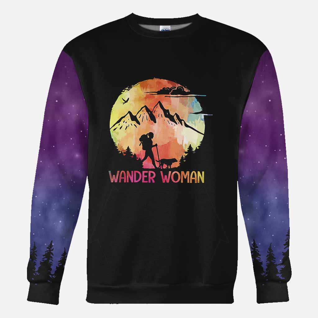 And Into The Forest I Go - Hiking All Over T-shirt and Hoodie 112021