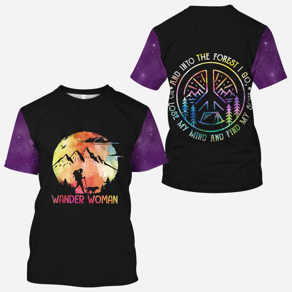 And Into The Forest I Go - Hiking All Over T-shirt and Hoodie 112021