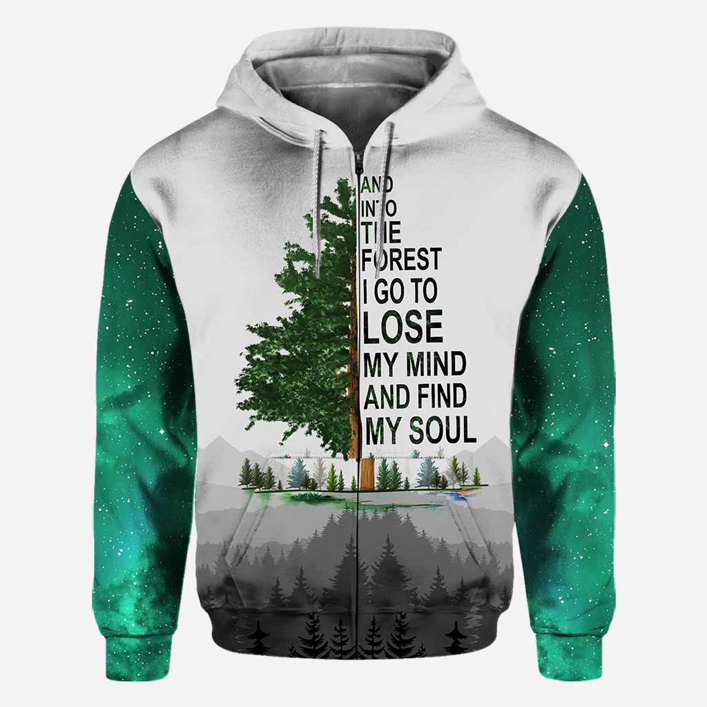 Und rein in den Wald gehe ich – Wander-T-Shirt und Hoodie 112021