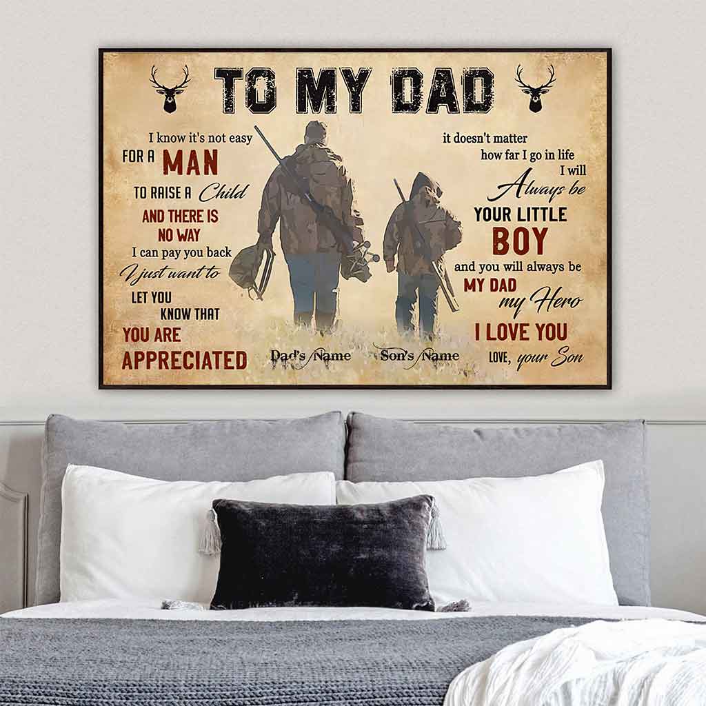 To My Dad - Personalized Hunting Poster 1121