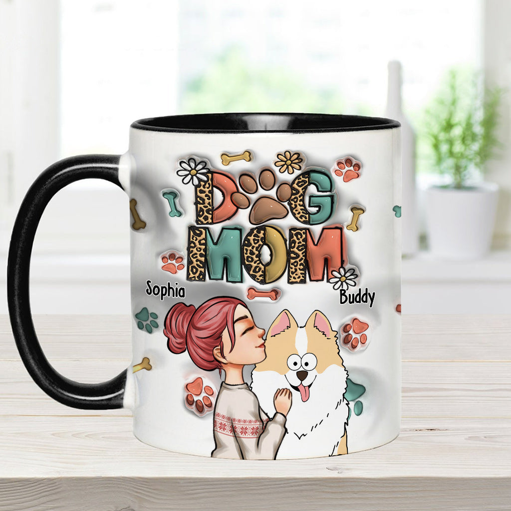 Aufblasbare Tasse mit Hunde- und Katzenmotiv – Geschenk für Hunde- und Katzenliebhaber – Personalisierte Tasse