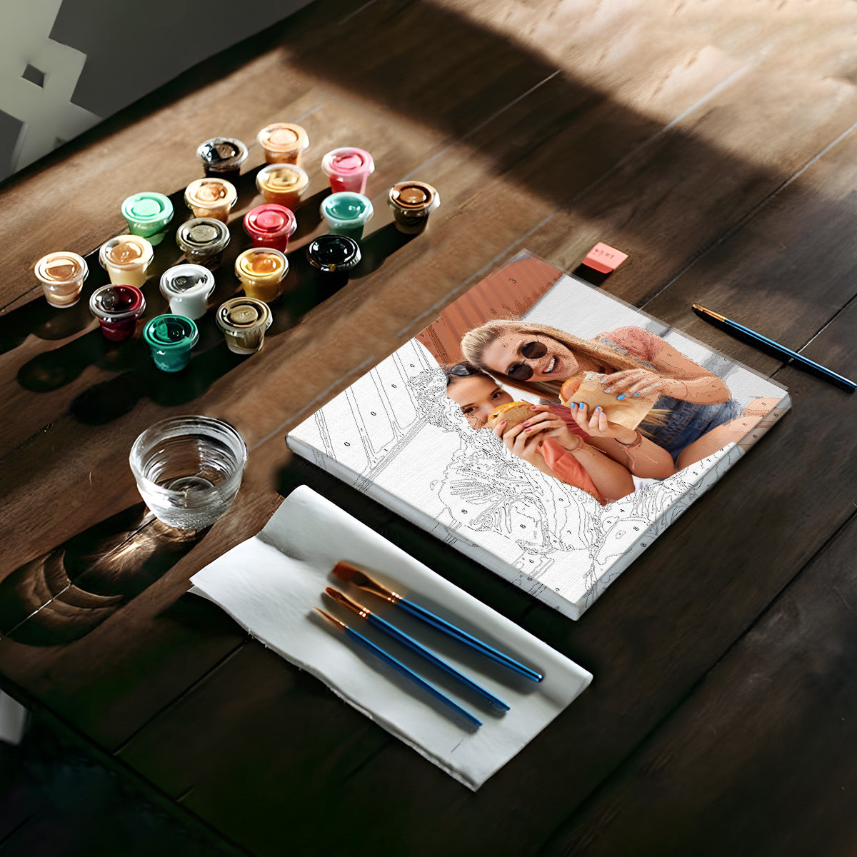 Custom Photo - Personalized Bestie Paint By Numbers Kit