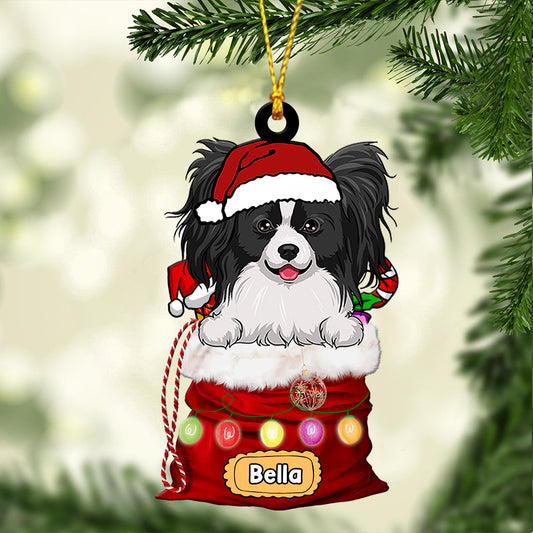 Dear Santa, Define Naughty - Personalized Dog Ornament